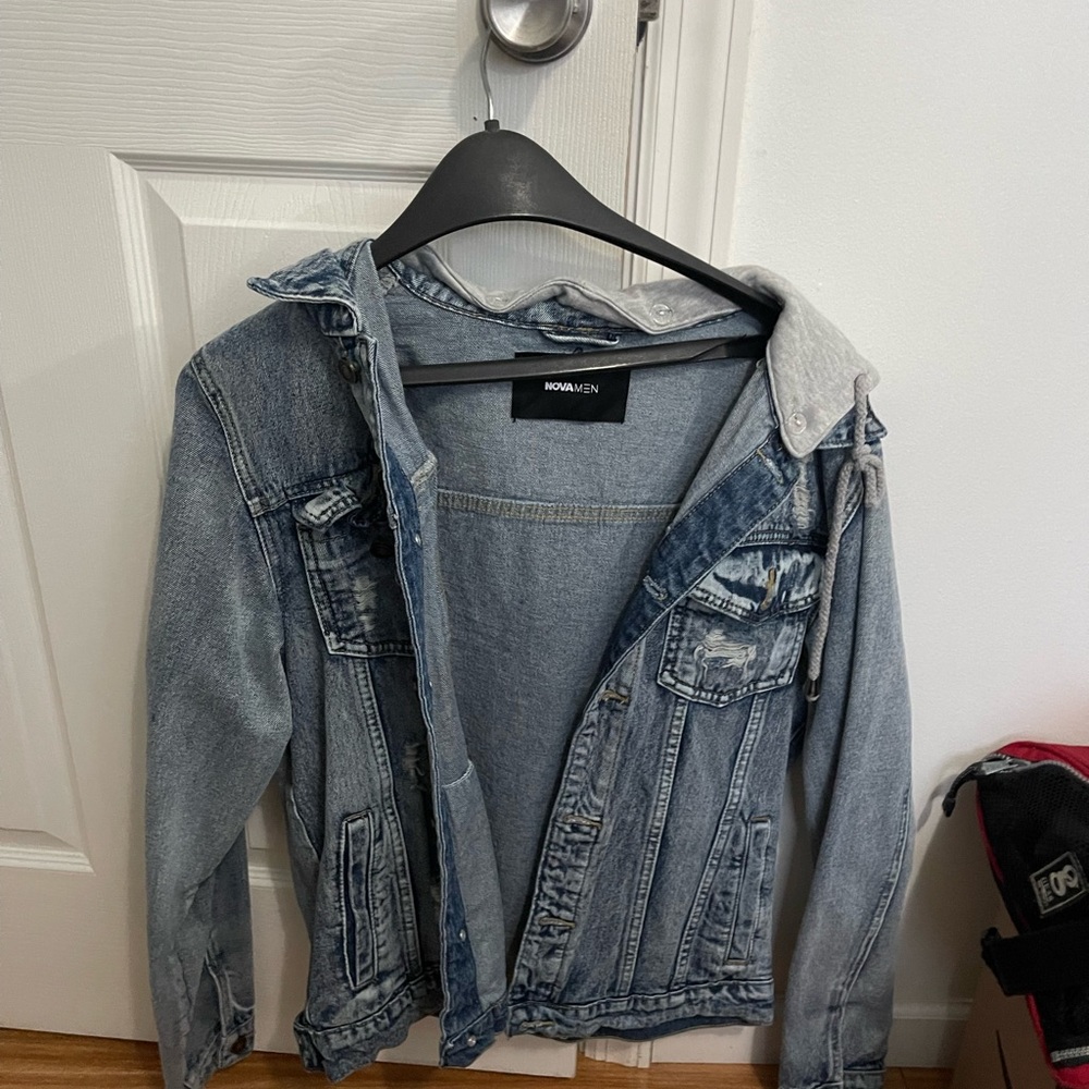 Vintage Blue Oversized Jean Jacket